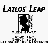 Lazlos' Leap (USA) Title Screen